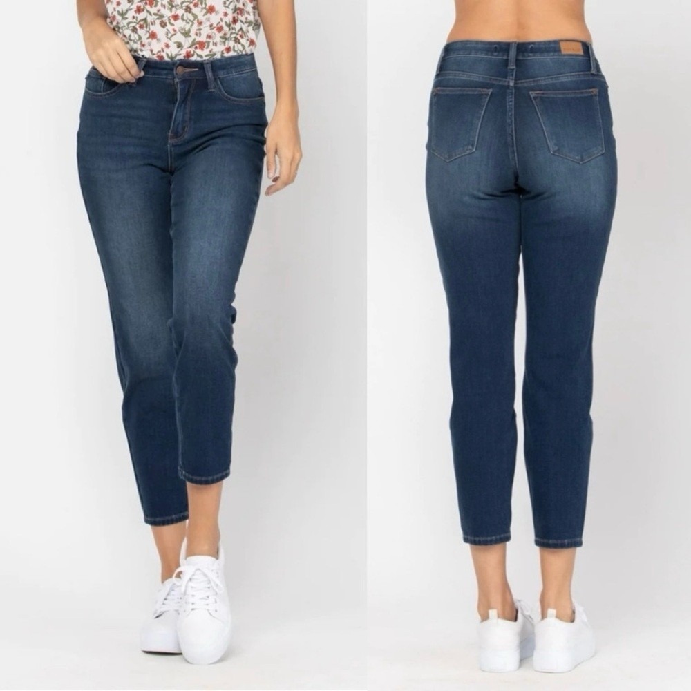 Judy Blue Jeans Womens 30 Boyfriend Fit THERMAdenim Medium Wash Blue Straight